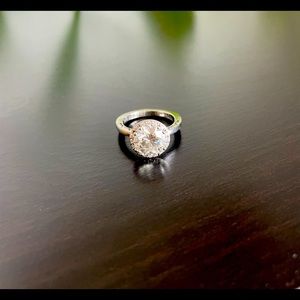 Tacori Engagement ring- 2 carat lab grown diamond, white gold